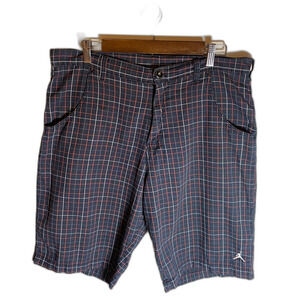 Vintage Air Jordan Shorts Men's Size 34 Blue Plaid Baggy Chino Y2K Jumpman